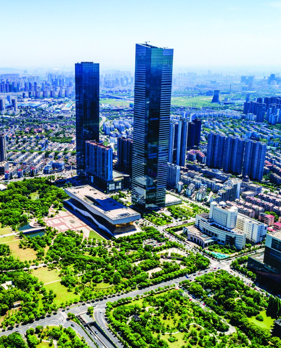 Future city growth visual